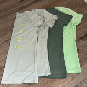 Lot of 4 UA Heat Gear Tees